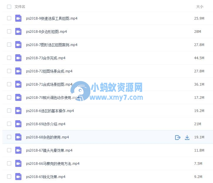 最新photoshop视频教程 ps零基础视频教程 共73节 - 图片1