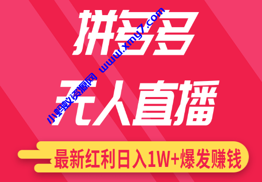 最新无人直播课程，拼多多无人直播配合差异化日销千单 - 图片1