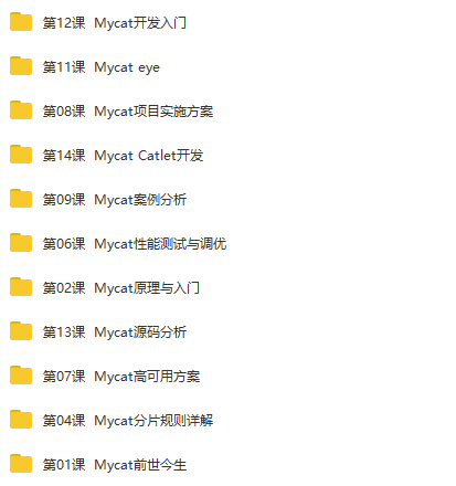 Mycat权威指南从入门到精通视频教程 - 图片1